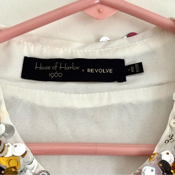 House of Harlow 1960 x Revolve Sequin Embellished Jacket | Size S - Picture 2 of 9